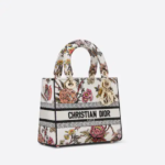 MEDIUM LADY D-LITE BAG Multicolor Dior Jardin Botanique Embroidery