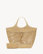 YSL ICARE IN RAFFIA