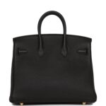 Birkin 25 Black Togo Gold Hardware