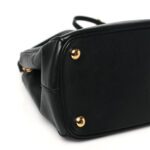 Saffiano Small Galleria Double Zip Tote Black