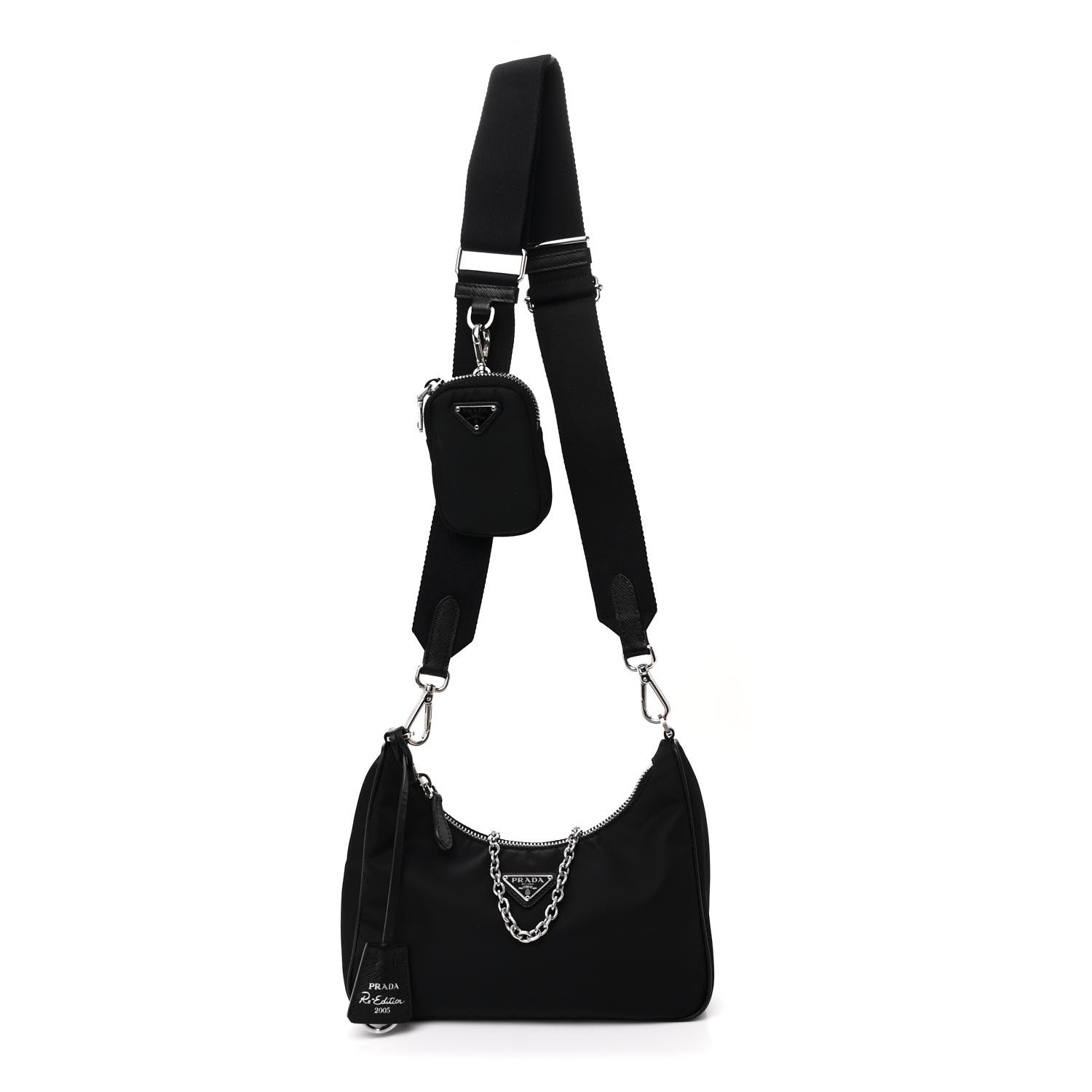 Nylon Re-Edition 2005 Shoulder Bag Black