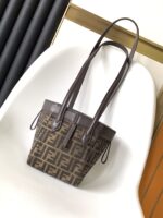 Fendi Origami Mini Fabric Bag with Iconic FF Jacquard – Versatile Transformative Design for Effortless Elegance