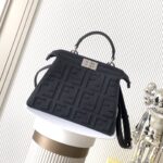 Fendi Peekaboo ISeeU Petite – Elegant Reversible Leather Bag with Iconic Handwoven Detail