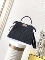 Fendi Peekaboo ISeeU Petite – Elegant Reversible Leather Bag with Iconic Handwoven Detail