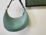 FENDI Graphy Crescent Leather Bag 56853 in Red