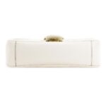 GUCCI GG MARMONT MATELASSÉ CHAIN BAG IN WHITE