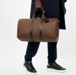 KEEPALL BANDOULIÈRE 55 MONOGRAM JUNGLE TRAVEL BAG IN BROWN