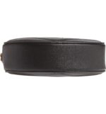 YSL Vinyle Round Camera Bag in Chevron-Quilted Grain de Poudre Embossed Leather