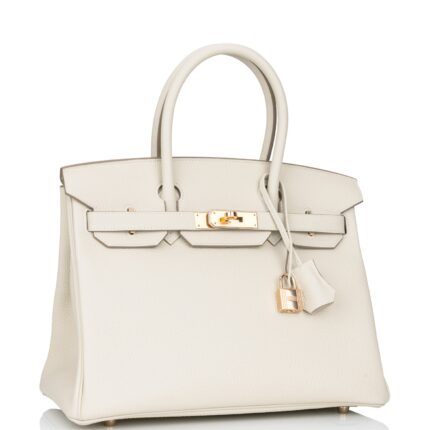 Hermès Birkin 30 Craie Togo Gold Hardware