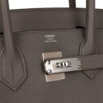 Hermès Birkin 30 Etain Togo Palladium Hardware