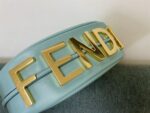 FENDI Graphy Crescent Leather Bag 56853 in Red
