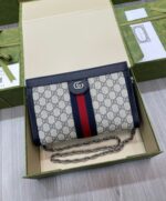 Gucci Ophidia GG Small Shoulder Bag 503877 Dark Blue
