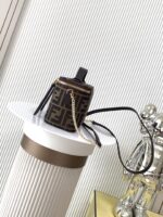 FENDI Vanity Mini Bag – Elegant FF Detailing with Leather Accents, Versatile Handheld & Shoulder Style
