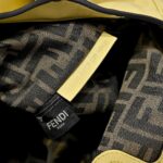 FENDI Spy Large Leather Shoulder Bag – Elegant Twist Handle, Signature Gold Hardware