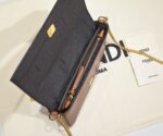 FENDI Style 80020 Red Leather Chain Mini Flap Bag