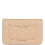 Chanel Wallet on Chain WOC Beige Caviar Silver Hardware