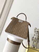 Fendi Peekaboo ISeeU Petite Leather Bag – Dual Style Elegance in Calfskin