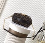FENDI Vanity Mini Bag – Elegant FF Detailing with Leather Accents, Versatile Handheld & Shoulder Style