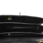 Lambskin Quilted Small Trendy CC Dual Handle Flap Bag Black