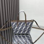 Fendi Roll Mini Basket – Chic Retro Charm in Monochrome Calfskin