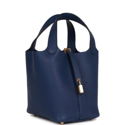 Hermès Picotin Lock 18 Bleu Saphir Maurice Gold Hardware