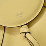 FENDI Spy Large Leather Shoulder Bag – Elegant Twist Handle, Signature Gold Hardware