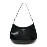 Spazzolato Cleo Shoulder Bag Black