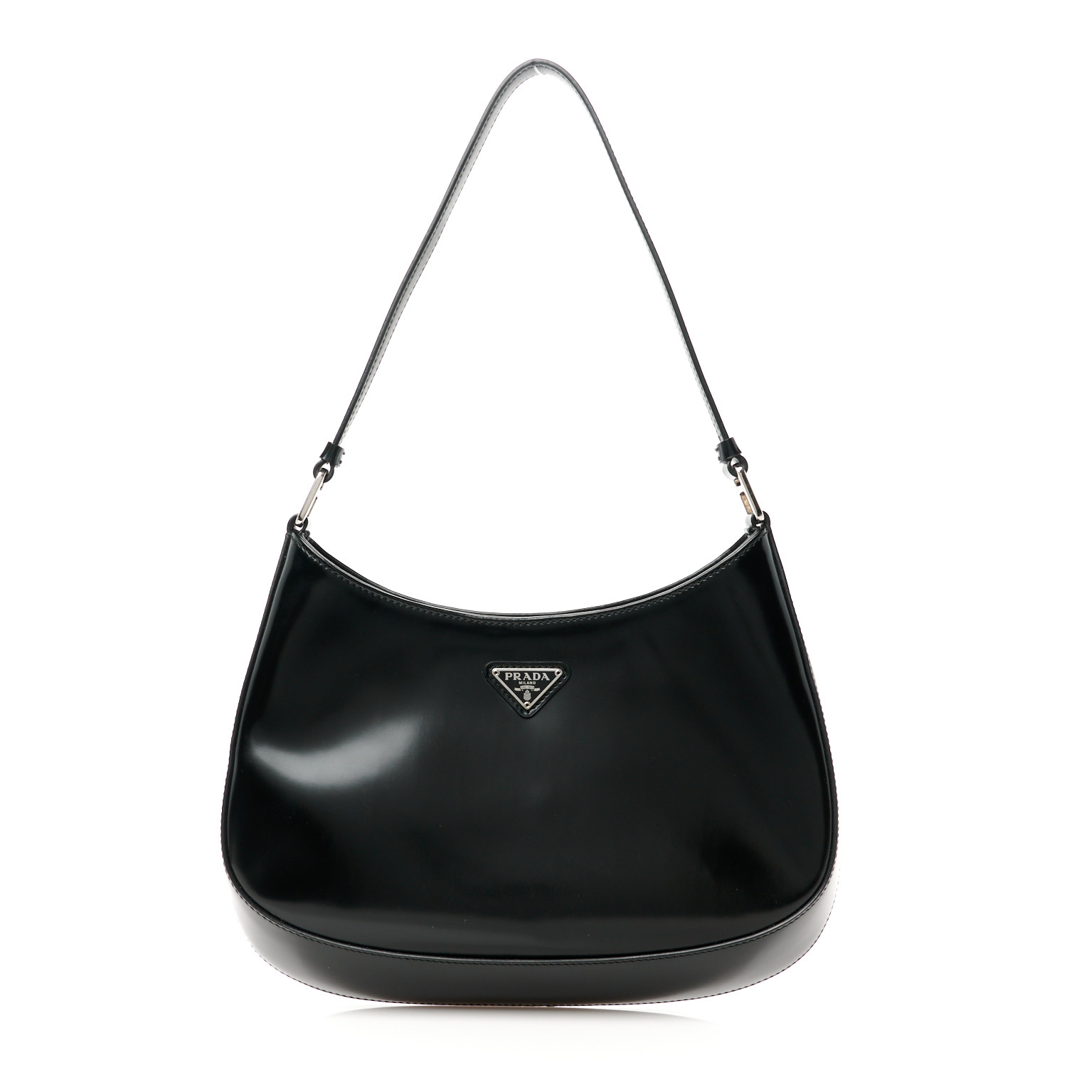 Spazzolato Cleo Shoulder Bag Black