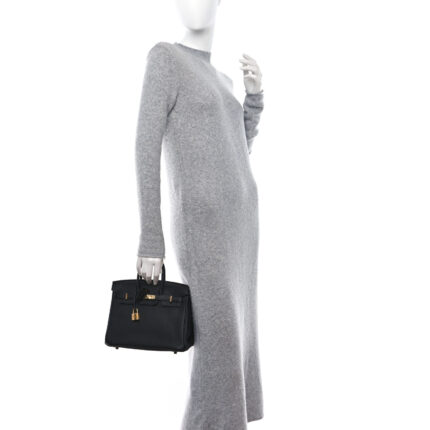 Epsom Birkin Sellier 25 Black（Golden Lock）