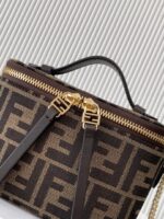 FENDI Vanity Mini Bag – Elegant FF Detailing with Leather Accents, Versatile Handheld & Shoulder Style