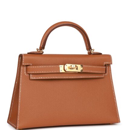 Hermès Kelly Sellier 20 Gold Epsom Gold Hardware