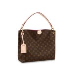 GRACEFUL MONOGRAM CANVAS HOBO BAG