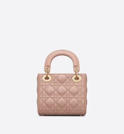 MINI LADY DIOR BAG Blush Cannage Lambskin