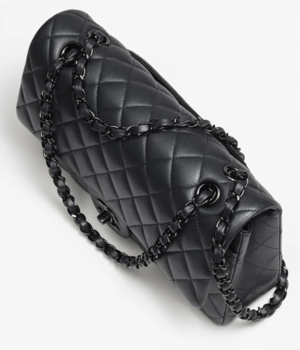 CLASSIC HANDBAG Lambskin & Gold-Tone Metal Black