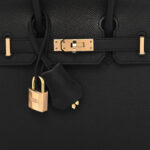 Epsom Birkin Sellier 25 Black（Golden Lock）