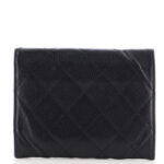 Chanel CC Compact Wallet Quilted Caviar