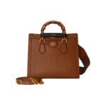 GUCCI DIANA SMALL TOTE IN BROWN