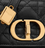 MICRO DIOR CARO BAG Black Supple Cannage Calfskin