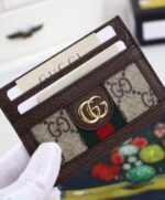 Gucci Ophidia GG card case 523159 Dark Coffee