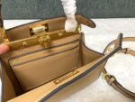 FENDI 83008 Peekaboo ISeeU Petite Apricot Leather Bag