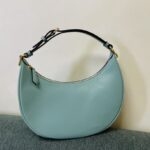 FENDI Graphy Crescent Leather Bag 56853 in Red