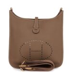 Hermès Evelyne PM Etoupe Clemence Gold Hardware