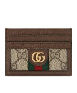 Gucci Ophidia GG card case 523159 Dark Coffee