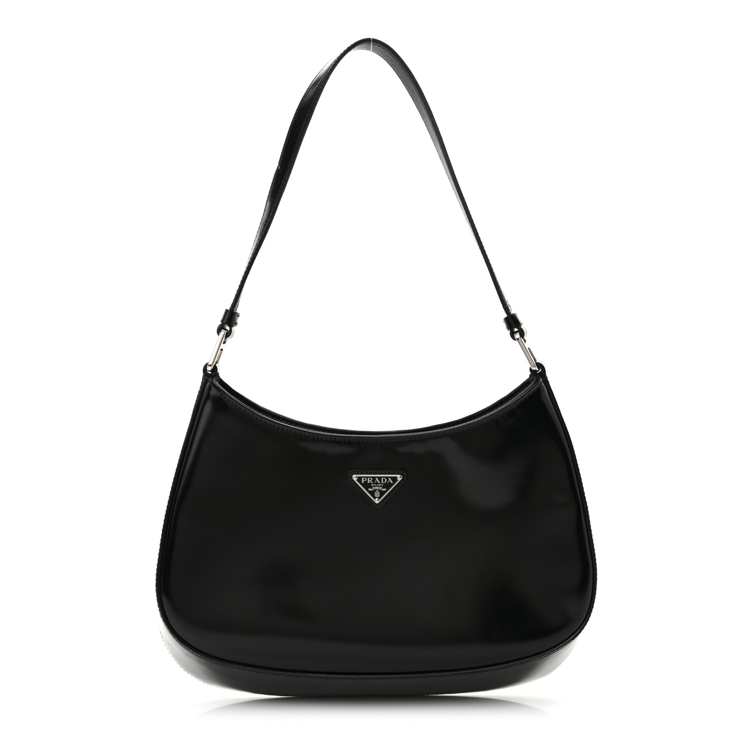 Spazzolato Cleo Shoulder Bag Black