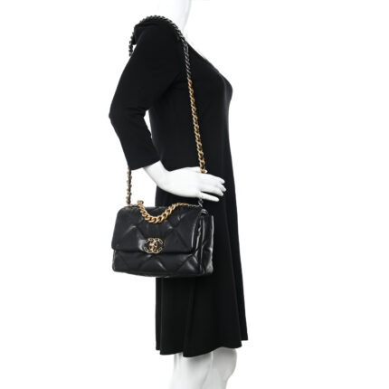 Chanel Black Medium 19 Flap Bag