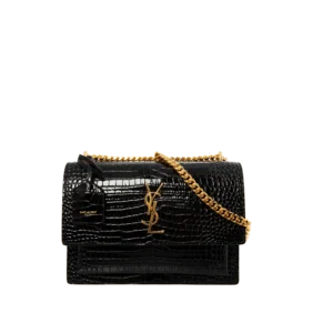 SUNSET MEDIUM CROC EMBOSSED BAG