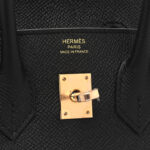 Epsom Birkin Sellier 25 Black（Golden Lock）
