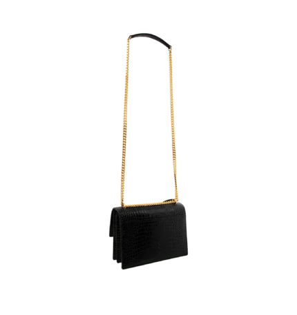 SUNSET MEDIUM CROC EMBOSSED BAG