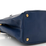 Saffiano Medium Galleria Double Zip Tote Bluette