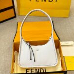 Fendessence Crescent Bag in Cuoio Romano Leather – Signature Handmade Luxury